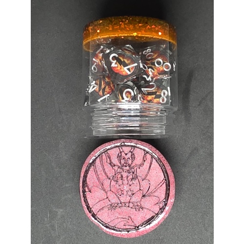 Dragon’s Eye Rot Premium Würfelset by *startakus*