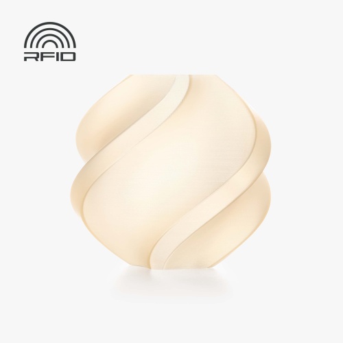 BambuLab PLA Translucent - Zartgelb (13410) / Filament mit Spule / 1 kg